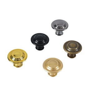 Zinc Alloy Modern Single Hole Cabinet Handle Golden Kitchen Shoe Cabinet <b>Wardrobe</b> Door Handle Black Drawer <b>Hardware</b> Knob - Product Image 1