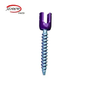 Tornillo ortopédico uniplanar para fijación, de titanio humano/veterinario