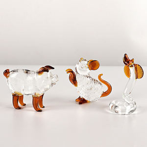 คริสตัลแวววาวงานฝีมือแก้วคริสตัล <span class=keywords><strong>K9</strong></span>รูปสัตว์แพะสัญลักษณ์จักรราศีของจีนสิบสองราศีเครื่องประดับคริสตัลของตกแต่งโต๊ะ - Product Image 4