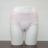 Culotte menstruelle jetable en coton non tissé Wanyihao pour femme, avec couche extérieure aspect tissu, douce et respirante, protection menstruelle