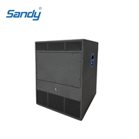 Subwoofer Sandy Audio Pro Audio, haut-parleur de basses, subwoofer simple de 18 pouces pour karaoké, église, performance, club, DJ, événement