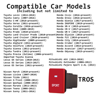 Pengontrol Throttle TROS 4 Mode Mengemudi Peningkat Daya 45% Pedal Akselerator Mobil Khusus untuk Seri Toyota Land Cruiser