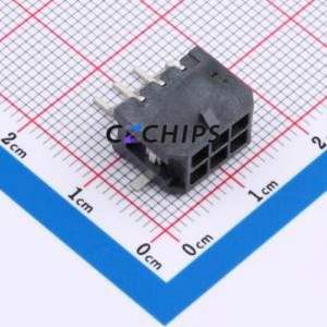 XDWF-C3030WT-2*3P Wire-to-Board Pin Header SMD,P=3mm Connector 2x3P 3mm Horizontal Mount 6P - Product Image 1