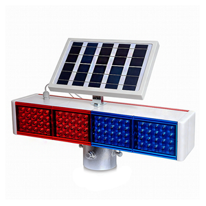 Feux stroboscopiques à brancher 220V, rouge et bleu intégrés, haute puissance, double face, construction, clignotant de nuit, barrière routière - Product Image 5