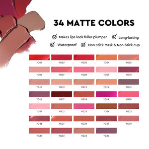 Brillant à lèvres de longue durée Private Label Maquillage végétalien Échantillon gratuit Ingrédients minéraux aux herbes Tube mignon avec peu de volume - Product Image 3