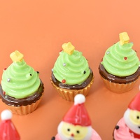 Petit gâteau artisanal en résine de haute qualité, Mini cadeau en résine, ornements de noël pour bricolage, décorations de gâteau d'anniversaire, de bureau