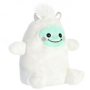 Lindo Peluche <span class=keywords><strong>de</strong></span> <span class=keywords><strong>Yeti</strong></span> Blanco, Muñeco <span class=keywords><strong>de</strong></span> Peluche <span class=keywords><strong>de</strong></span> Monstruo <span class=keywords><strong>de</strong></span> Nieve <span class=keywords><strong>de</strong></span> Dibujos Animados con Cuernos Plateados - Product Image 4