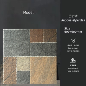 Carreaux <span class=keywords><strong>de</strong></span> sol en porcelaine antidérapants 600x600x12mm, pavés muraux extérieurs modernes pour hôpital, supermarché, cour - Product Image 5