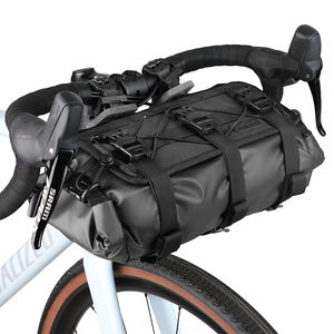 Borsa Anteriore Impermeabile in Nylon da 8 Litri per Bikepacking Serie Wilderness Rhinowalk, Set di 2 Pezzi con Imbracatura per Bicicletta - Product Image 1