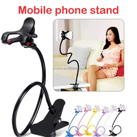 Support de téléphone portable professionnel noir en gros, hauteur et angle réglables, support de diffusion en direct rotatif, support de téléphone portable multi-caméras