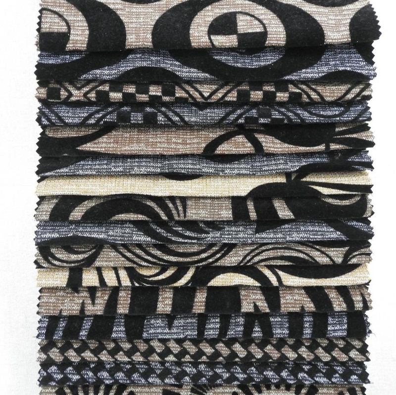 Home Textile Flock Upholstery Fabric Flock