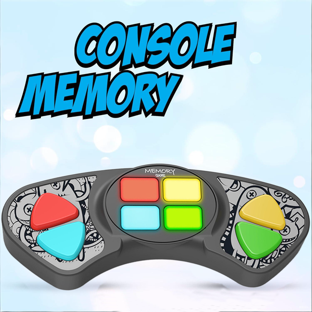 Fun Sequence Electronic Game for Kids 8+ Boys Girls with Lights Sounds Educational Brain Challenge Handheld Memory Games Point