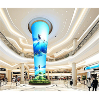 Écran flexible cylindrique P2, affichage vidéo cylindrique, affichage LED en colonne