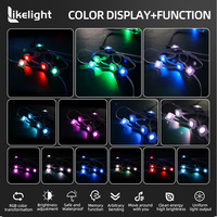 Guirlande lumineuse à LED RGBW haute luminosité 30 mm WS2811 DC24V/36V IP68 120 °   Angle de faisceau pour la décoration permanente des avant-toits pour les fêtes