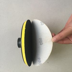 Tampon de polissage Faom 5/8-11 M14 M10 tige crochet et boucle tampon de laine éponge papier de ponçage support tampons pour l'élimination de la rouille - Product Image 6