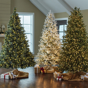 Pre-Lit <strong>Artificial</strong> Feel Real High-grade PE Christmas <strong>Tree</strong> 6FT/7FT/8FT Source Factory Customization - Product Image 1