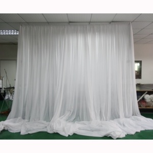 Aluminum wedding event telescopic pipe drape backdrop stand portable drape system - Product Image 6