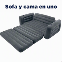 Canapé sectionnel gonflable en PVC écologique avec lit escamotable, en stock, livraison directe