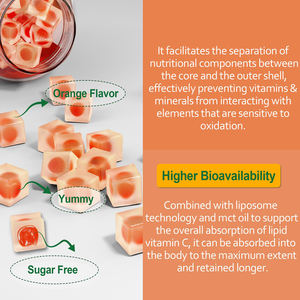 OEM 1000mg liposomiale vitamina C Gummies vitamina C masticabile 1500mg con 8mg di supplemento di Gummies di ferro, zinco e sambuco - Product Image 4
