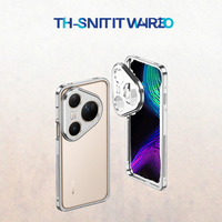 Étui de protection en métal de luxe pour Huawei Pura 80 Ultra/80 Pro+ avec cadre en aluminium et protection d'objectif en métal