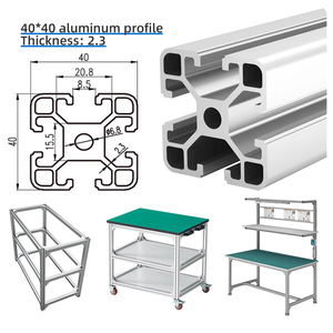 Indústria alumínio perfil padrão europeu 4040 alumínio liga alumínio tubo quadrado quadro 3D impressora acessórios - Product Image 1