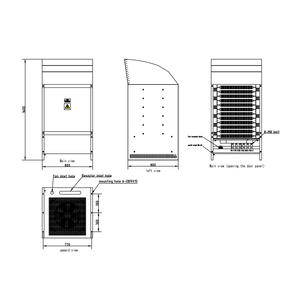 <span class=keywords><strong>Armoire</strong></span> de résistance de freinage dynamique IP23 SUS304 150KW avec refroidissement par ventilateur pour machines de levage portuaires, valeur de résistance personnalisable - Product Image 6