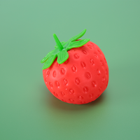 Nieuwe Ontwerp Rode Aardbeien Langzaam Stijgende Jumbo Aardbei Fruit Squishy Speelgoed