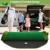 Terrain de mini-golf sur mesure en gazon artificiel pour la pratique du putting, équipement pour parcs à thème, jardins et enseignement en extérieur