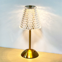 Lampe de table sans fil rechargeable en cristal LED sans fil tactile moderne nordique Portable Restaurant lampe de bureau Lampada Da Tavolo