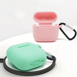 Custodia Protettiva Completa in Silicone Morbido Antiurto con Portachiavi per <span class=keywords><strong>Apple</strong></span> AirPods 4 - Product Image 5
