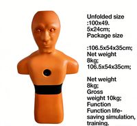 Mannequin de sauvetage durable Niufurui Orange pour l'entraînement au sauvetage aquatique, sécurité de la natation, fibre de verre renforcée