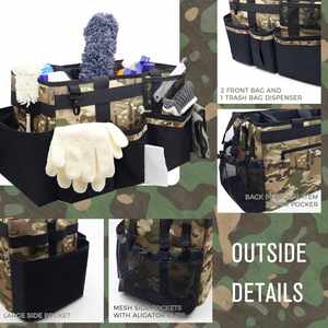 Camouflage Under Sink & Car <b>Cleaning</b> Tool Organizer Bag with 4 Foldable Dividers Wearable <b>Cleaning</b> <b>Caddy</b> Organizer - Product Image 3