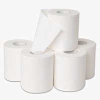 Rouleau de papier toilette en bambou personnalisé 3 plis souple de qualité supérieure bon marché
