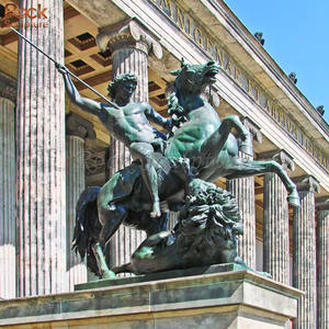 ประติมากรรมตกแต่งกลางแจ้งที่กำหนดเองของชาร์ลส์ฉันขี่ม้าโลหะทองสัมฤทธิ์ - Product Image 6