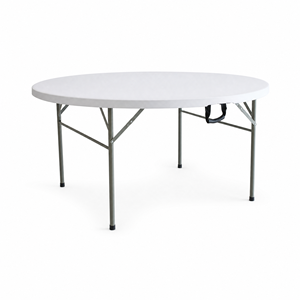 Modern Durable Customizable Fold‑in‑Half Catering <b>Table</b> for Hotel Indoor & Outdoor Gathering <b>Folding</b> Round <b>table</b> - Product Image 6