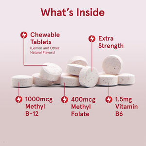 Vitaminas B12 Suplemento de ácido fólico Comprimidos de complejo de vitamina <span class=keywords><strong>B</strong></span> - Product Image 3