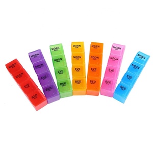 Portapillole Settimanale 4X/Giorno con 7 Scomparti Rimovibili e Contenitori Multicolore per Medicinali - Product Image 4