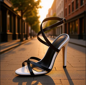Sandalias de Tacón Alto con Tiras Cruzadas, Estilo Europeo y Americano, Verano 2026, Elegantes y Sensuales, Punta Abierta, para Mujer - Product Image 2