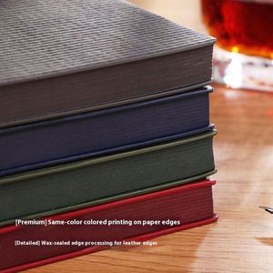 Cuaderno de Negocios A5 Retro de Alta Gama, Personalizable con Logotipo, Cuero Suave, Regalo Práctico para el Día del Maestro, Costura con Hilo Universitario, A3 - Product Image 4