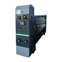 Machine de découpe et d'impression automatique à grande vitesse contrôlée par PLC avec moteur et roulement pour la fabrication de boîtes en carton ondulé