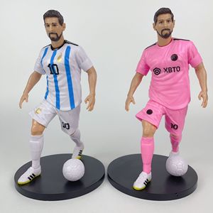 Figurines de collection de stars du football, modèle jouet, <span class=keywords><strong>6</strong></span> styles, figurines de football en PVC avec base, cadeau personnalisé, vente en gros, décoration intérieure, jouet - Product Image 4