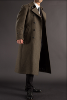 Europe Amérique Automne Hiver Nouvelle Laine Longs Manteaux Hommes Hiver Blazer Double Boutonnage Manteau OEM Laine Pardessus Fournisseur-Trench Coat