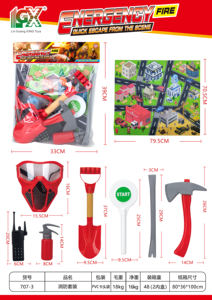Faire semblant de jeu de sauvetage de lutte contre l'incendie ensemble enfants jeu de rôle <span class=keywords><strong>pompier</strong></span> jouets éducation comprend <span class=keywords><strong>pompier</strong></span> Costume extincteur jouet - Product Image 6