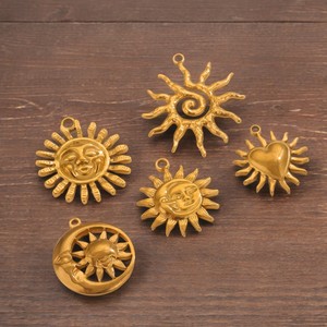 Colgante de Acero Inoxidable con Cara Sonriente, Sol y Luna, Colgante de Acero para DIY, Collar Hecho a Mano, Accesorios, Dijes de Joyería DIY - Product Image 4