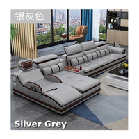 American Deluxe Multifunktions-Sofa garnitur aus echtem Leder Wohnzimmer Musik lautsprecher Massage sofas