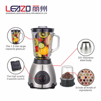 Starlux 110V 1.5L Blender de Table Électrique Professionnel Polyvalent Haute Vitesse en Acier Inoxydable pour Vente en Gros