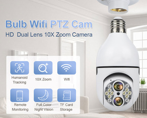 Caméra IP Bulb <span class=keywords><strong>IPC360</strong></span> Home App CCTY 360° Double Objectif Caméra Bulb WIFI Réseau Numérique Sécurité Sans Fil Ptz Caméra Bulb Wifi - Product Image 6