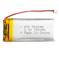 Batterie rechargeable DTP702248 3,7 V 7,4 V 700 mAh Pack de batteries Lipo