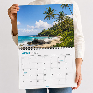 High Quality <b>Calendar</b> Printing Photo 2027 Paper Wall Design Paper Print on Demand Custom Printing Services - Product Image 1