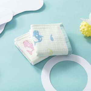 Toalla infantil Cotton Love de gasa de algodón puro, 25x50cm, estampado de dibujos animados, suave y absorbente, M4011 - Product Image 1